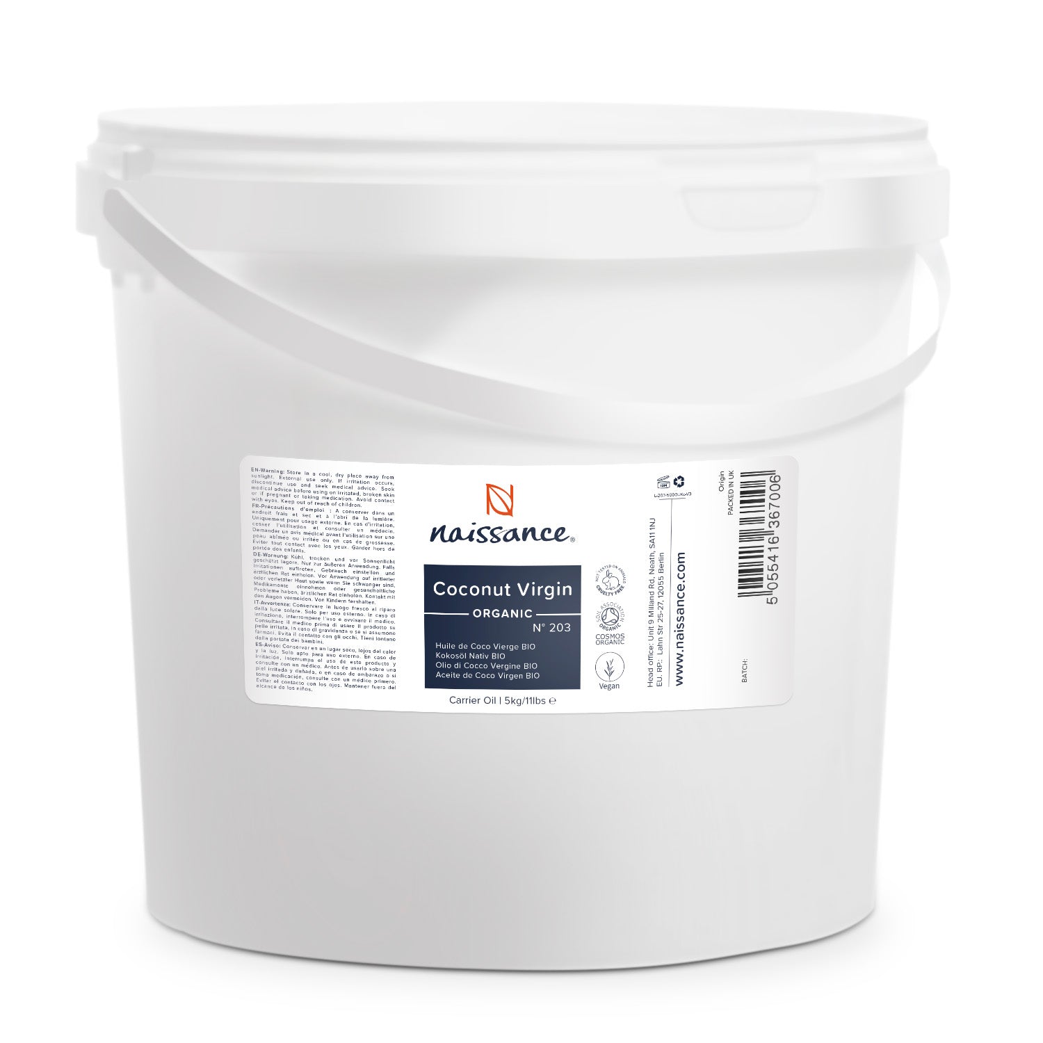 naissance-coconut-virgin-organic-oil-refill-n-203-olio-di-cocco-vergine-biologic image 2