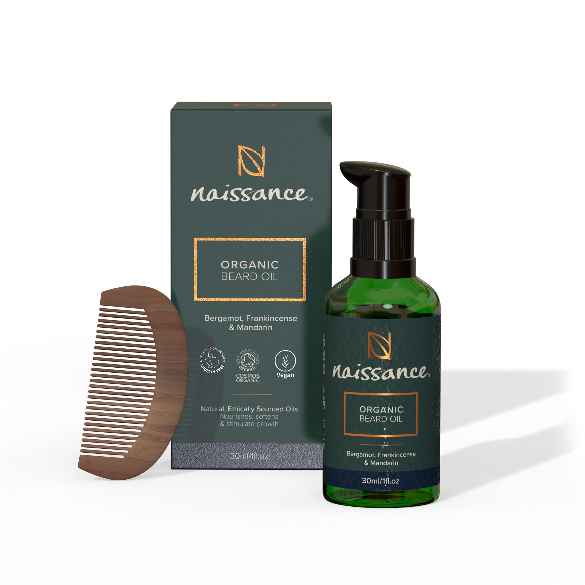 naissance-organic-beard-oil-olio-per-barba-bio-con-ricino-argan-e-jojoba-per-bar image 2